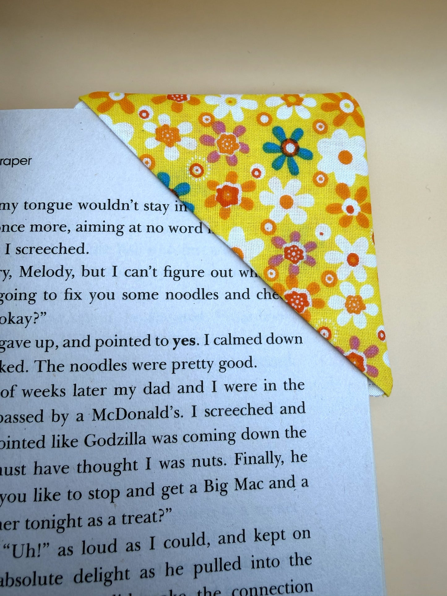 Yellow Flower Power - Page Corner Bookmark