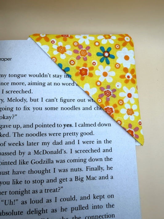 Yellow Flower Power - Page Corner Bookmark