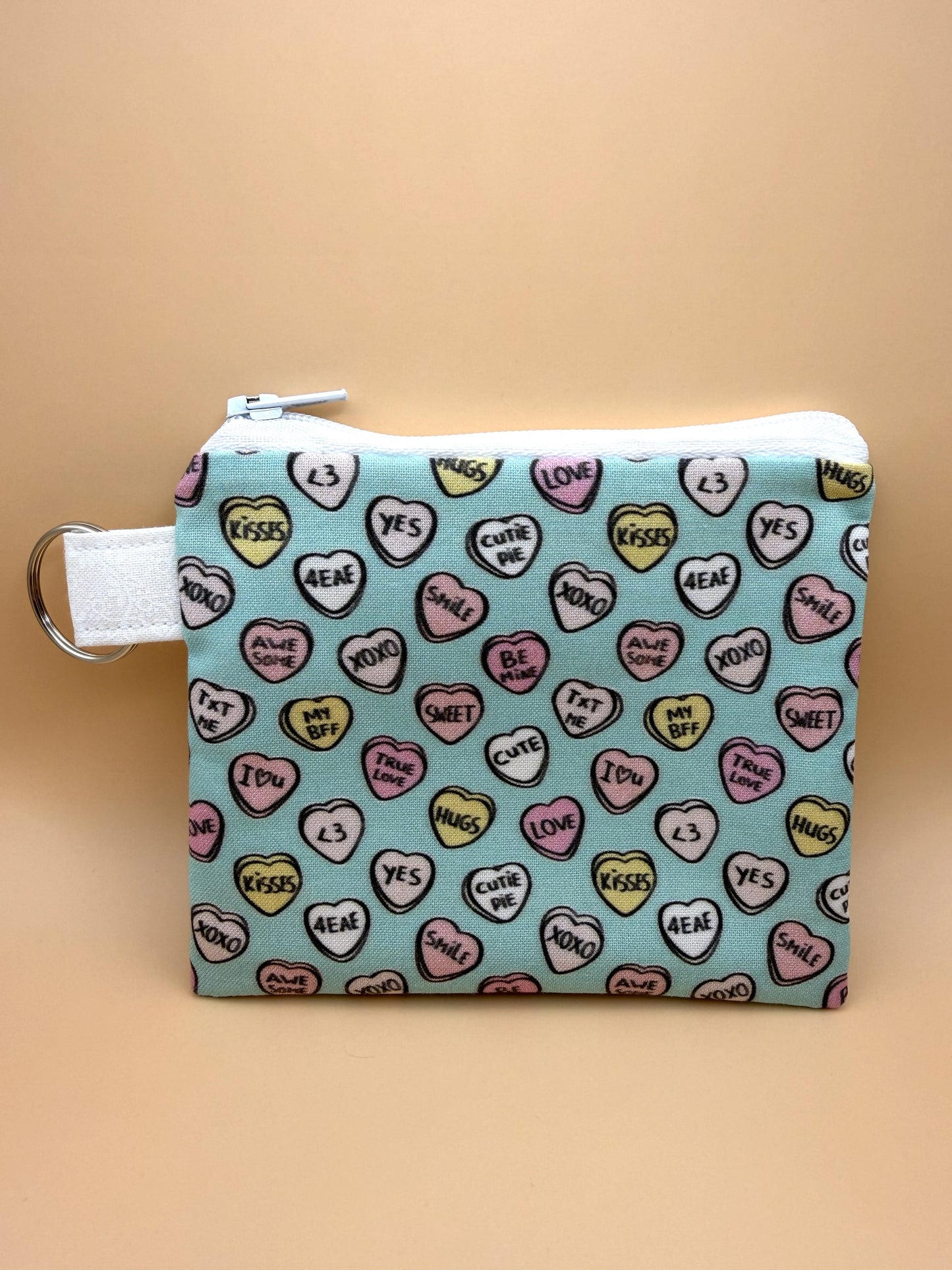 Green Conversation Hearts - Wallet