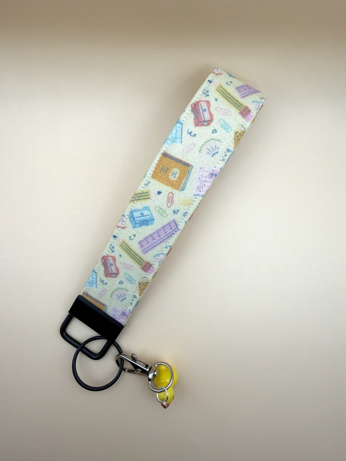 2cool4school in Pastel Yellow - Keychain Wristlet